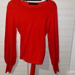 House of Harlow 1960 Vibrant Red Blouse